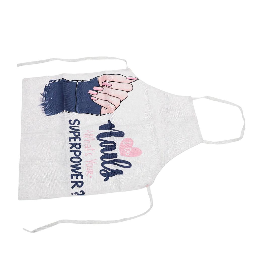 Nail Technician Apron Sleeveless Stylish Dust Proof Nail Art Apron for Makeup Cooking B Style
