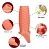Silicone reutilizável pênis manga flexível glans pênis ampliador extensor atraso ejaculação galo anel manga adulto brinquedos sexuais para homem