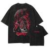 Bleach Kenpachi Zaraki Bankai "Nozarashi" Vintage Washed Oversized T-Shirt | Unisex Anime Streetwear Tee