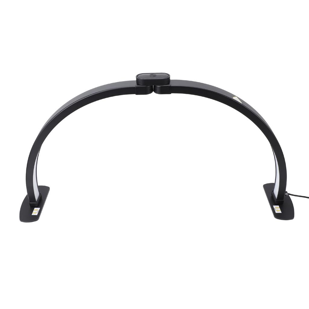Halbmond Nageltischleuchte mit Handyhalter 38W 3000?6000K 3 Farbmodi 10 Helligkeiten Nageltisch