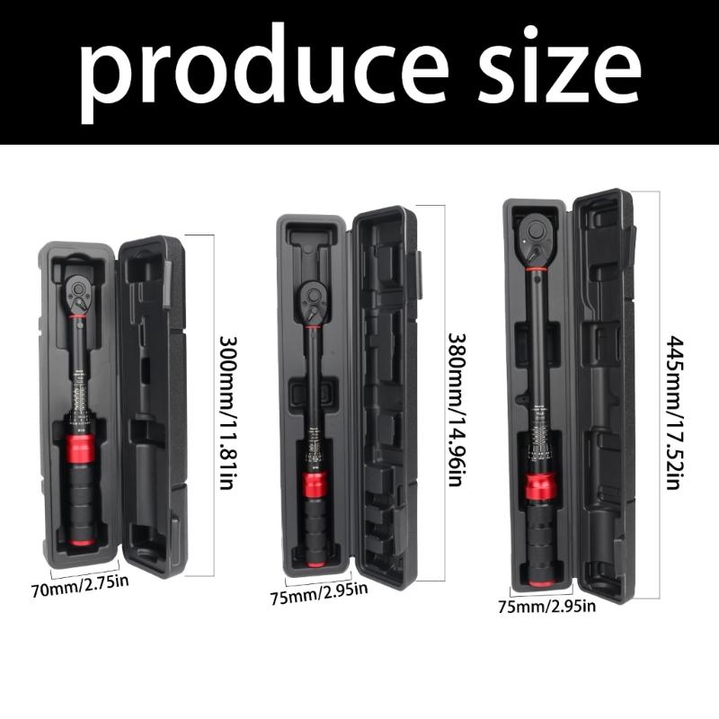 Professional Torque Wrench Tool 1/4" 3/8" 1/2" Drive Antislip Handle For DIY Projects And Bike Maintenance