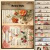 12 Retro Sheet Music Decorative Journal Papers - European & American Collage DIY Stickers