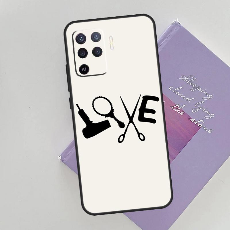 

Barber Shop Hair Stylist Phone Case For Oppo A96 A76 A16 A74 A53 A54 A94 A15 A17 A52 A72 A57S A58 A78 A98 A79 Cover OPPO A58 4G
