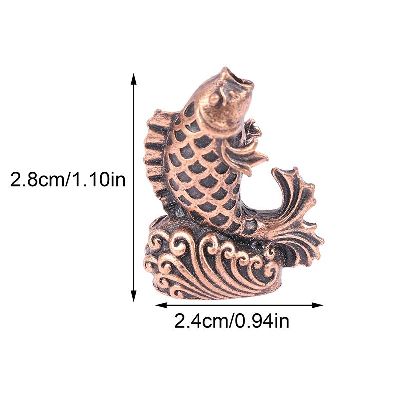 New 1Pc Feng Shui Jumping Koi Alloy Incense Burner Stick Holder Meditation Buddha Coil Base Incense Holder Home Decor