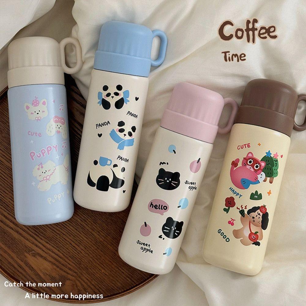 Stainless Steel Insulated Water Bottle Large Capacity Office Coffee Cup  Kid