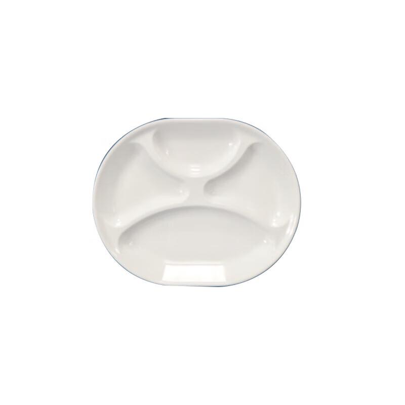 Huihuang White Melamine Divided Meal Trays