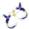 Stylish Hummingbird Enamel Earrings Sturdy Alloy Fashion Accessories for Daily Wear Trendy Women Outfits Daily Use
