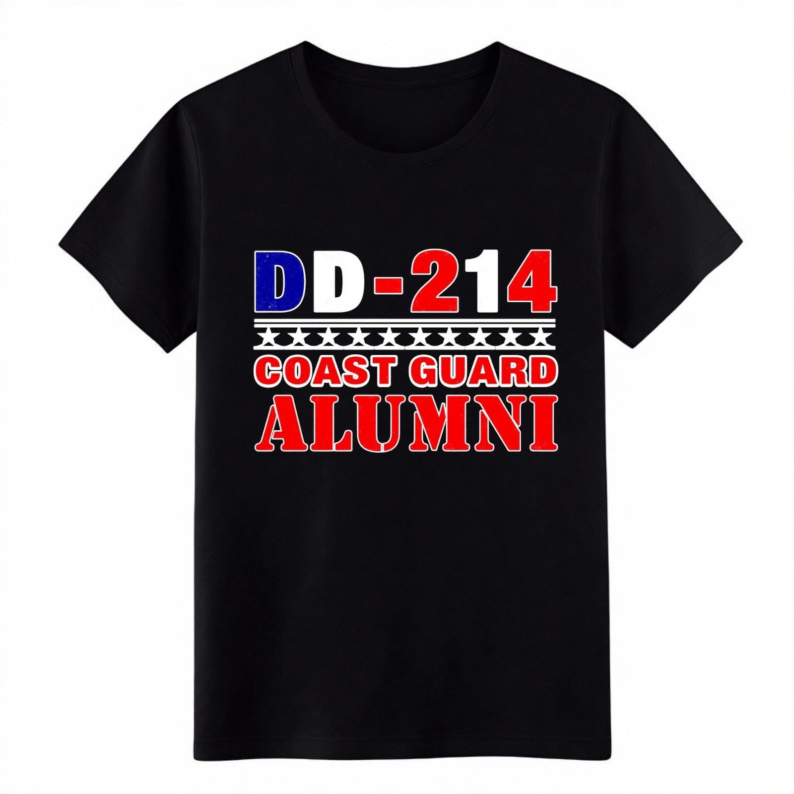 Unisex DD-214 Coast Guard Alumni Gift Graphic T-Shirt - USCG Veteran Honor Tee 4XL