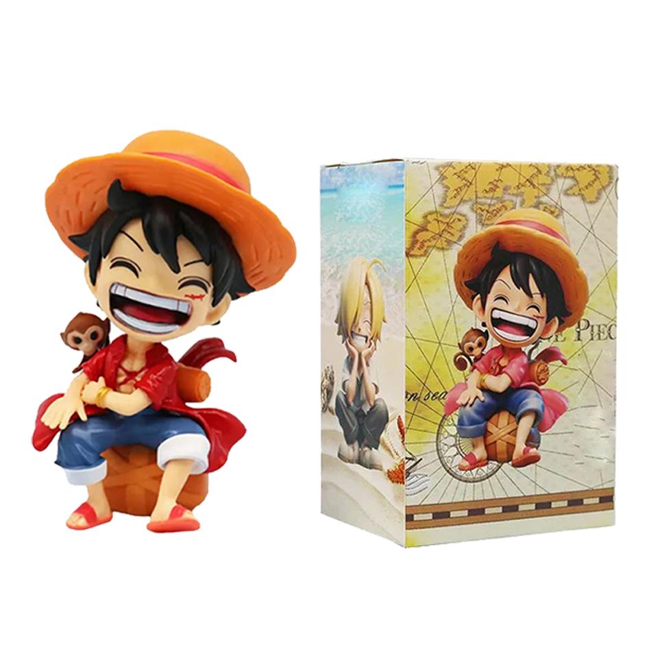 6Pcs One Piece Figures Set Luffy Zoro Nami Chopper Sanji Franky Collectible Model Figurine Model Doll Toys Gift Mini Figures