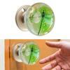 Decorative Orb Door Handle with Clear Resin Art Work Metal Ergonomic Shape Hassle Easy Installation for House