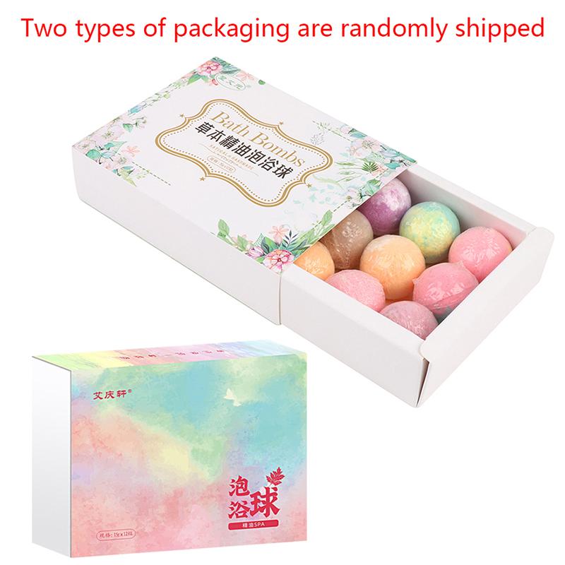 12Pcs/Set Natural Mini Handmade Bathing Foot Spa Rich Essential Oils Bath Ball