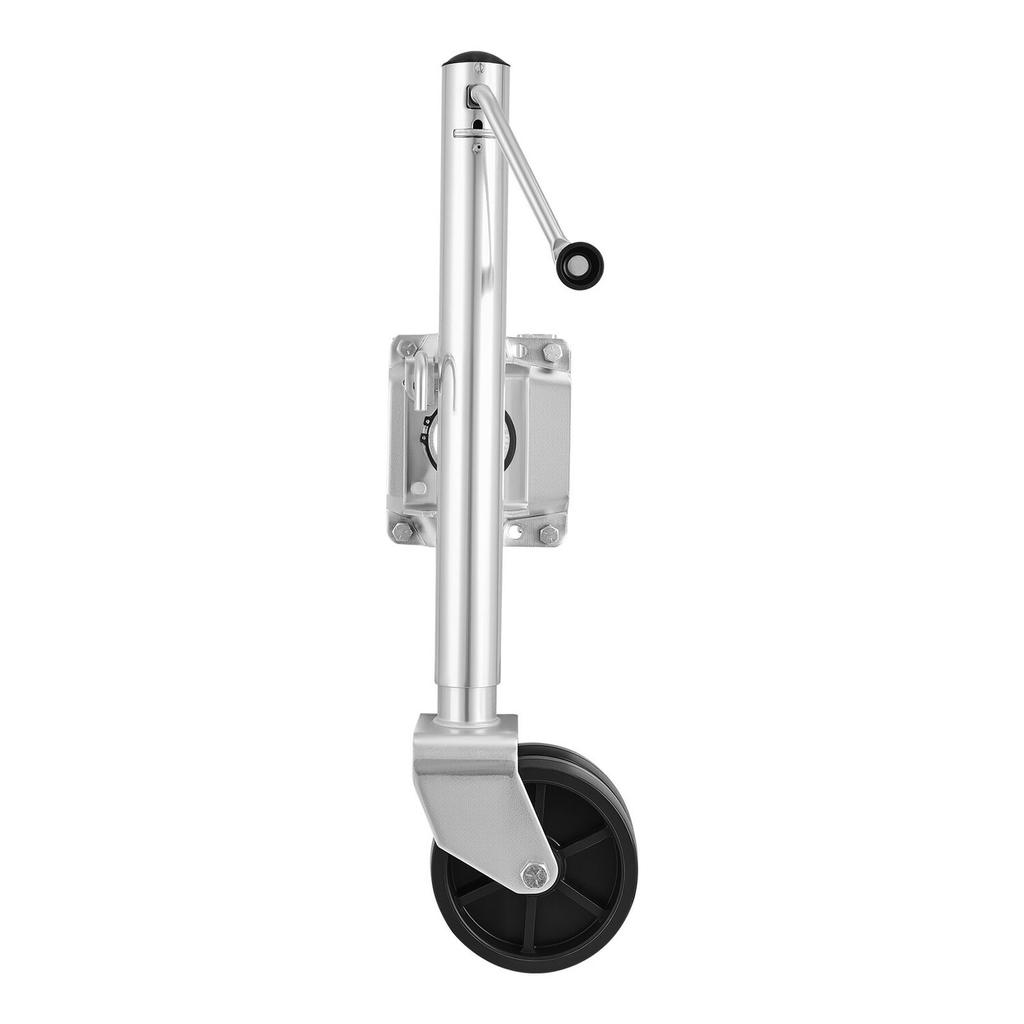 Trailer Jack with Wheel, 907 Kg Load Capacity, Heavy Duty Swivel Boat Trailer Jack with PP Dual Wheel & Ergonomic Handle, 381-685 Mm Lift Range, Fit