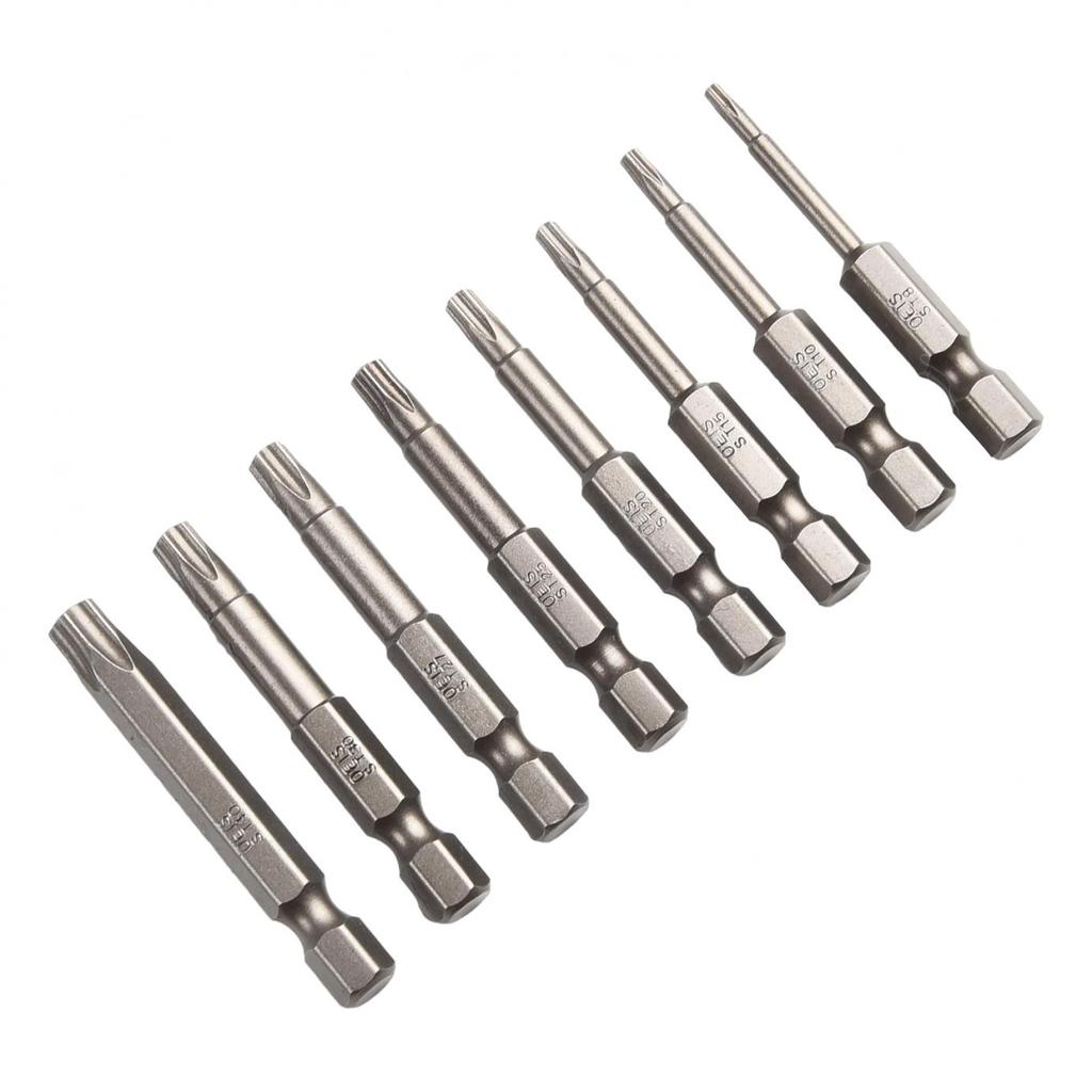 50mm Magnetisches Fünfstern Torx Schraubendreher Bit Set T8T40 Für Präzisionsarbeiten
