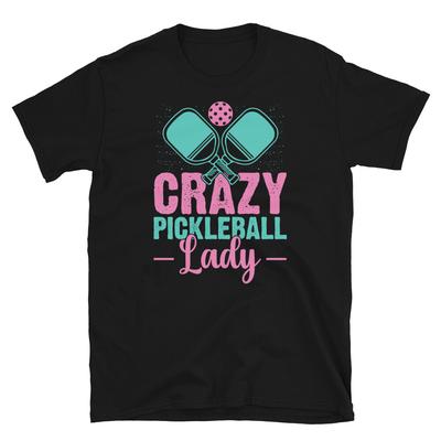 Verrücktes Pickleball-Damen-Dink-Paddle-Sport-Neuheit-Kurzarm-Unisex-T-Shirt