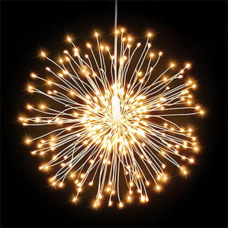 White  Multicolored Outdoor Led Star Light String Battery Box Dandelion Light Christmas Decor Holiday Celebration Room Layout