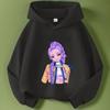 Autumn Warm K-pop Demon Hunters Girls Hoodie Long Sleeve Outerwear Saja Print Hooded Coat for Children Fashion Pullover Kid Tops