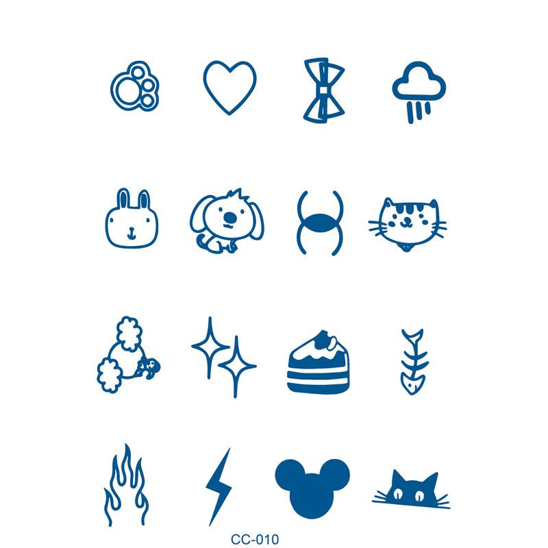 Herbal plant finger cochlear small picture juice tattoo stickers last 15 days ins wind semi-permanent