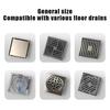 10Pcs Disposable Drain Filter Hair Catcher Hair Proof Bathroom Floor Drains Shower Drain Cover Anti-Clog Mesh For Hair/Waste