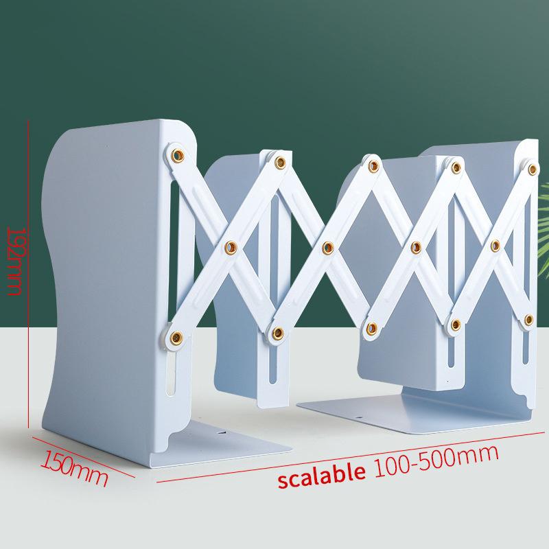 Telescopic Foldable Book Stand | Adjustable Expandable Bookend Organizer For Desks Shelves Home Office