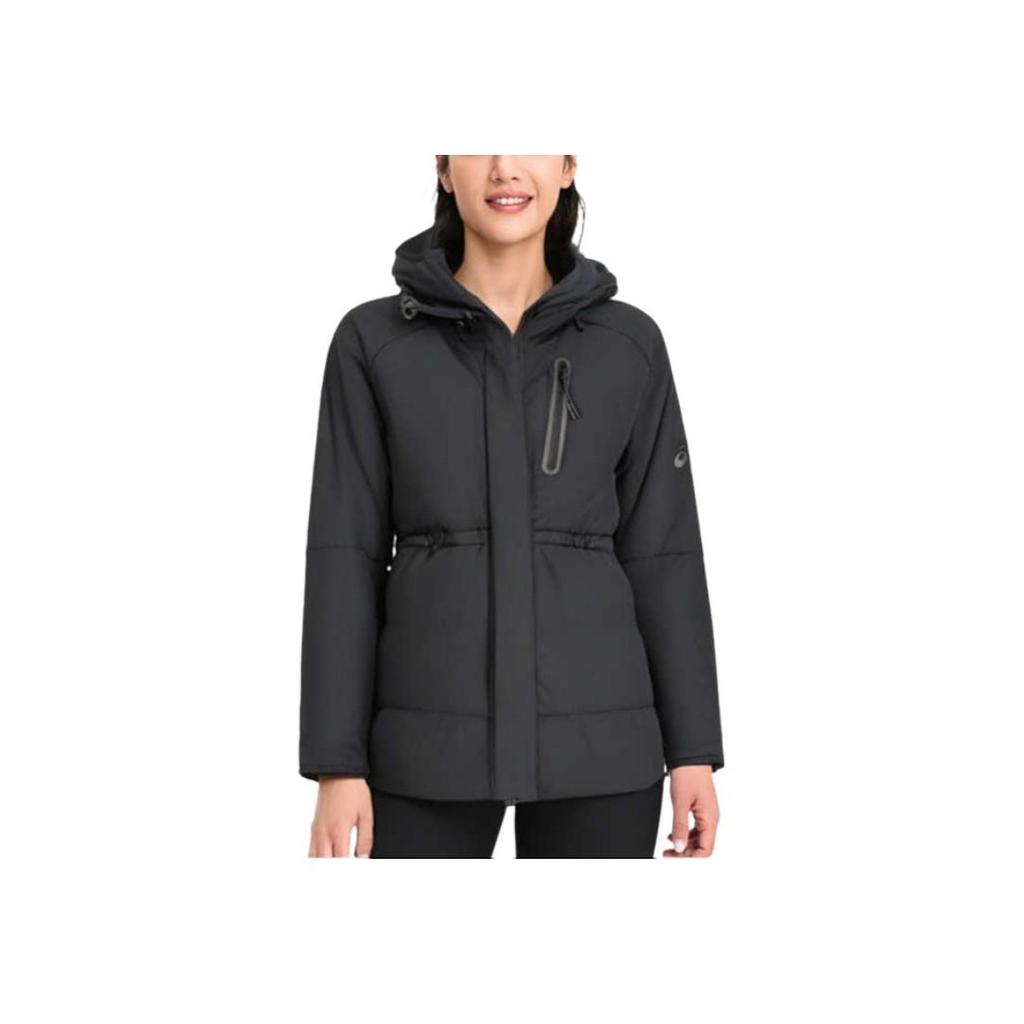 Asics Sports Lifestyle Series Water-Resistant Fashionable Warm Hooded Long Sleeve Jacket Women Jacket Black 2032D134-001