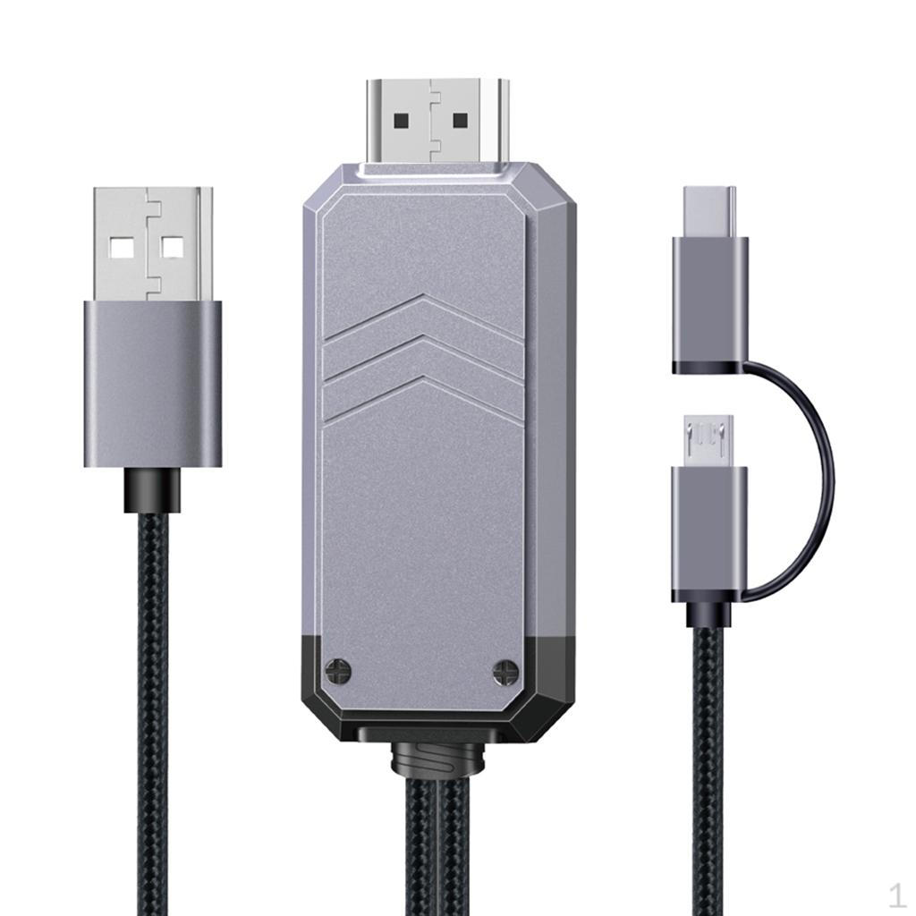 

/ Переходник Micro USB на кабель 1080P 5.0 с зарядкой для смартфона