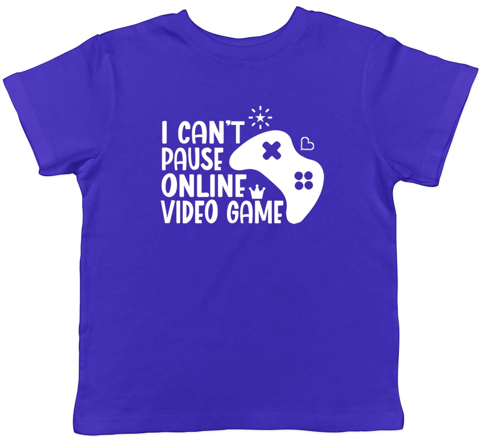 I Can t Pause Online Game Gamer Childrens Kids T-Shirt Boys Girls Gift 100