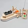 DIY Model lodi Vědecké hračky Dětská STEM Elektrická Vzdělávací Výuková Sada 3D Sestavit Dřevěná Hračka Loďka Vědecká Experimentální Sada
