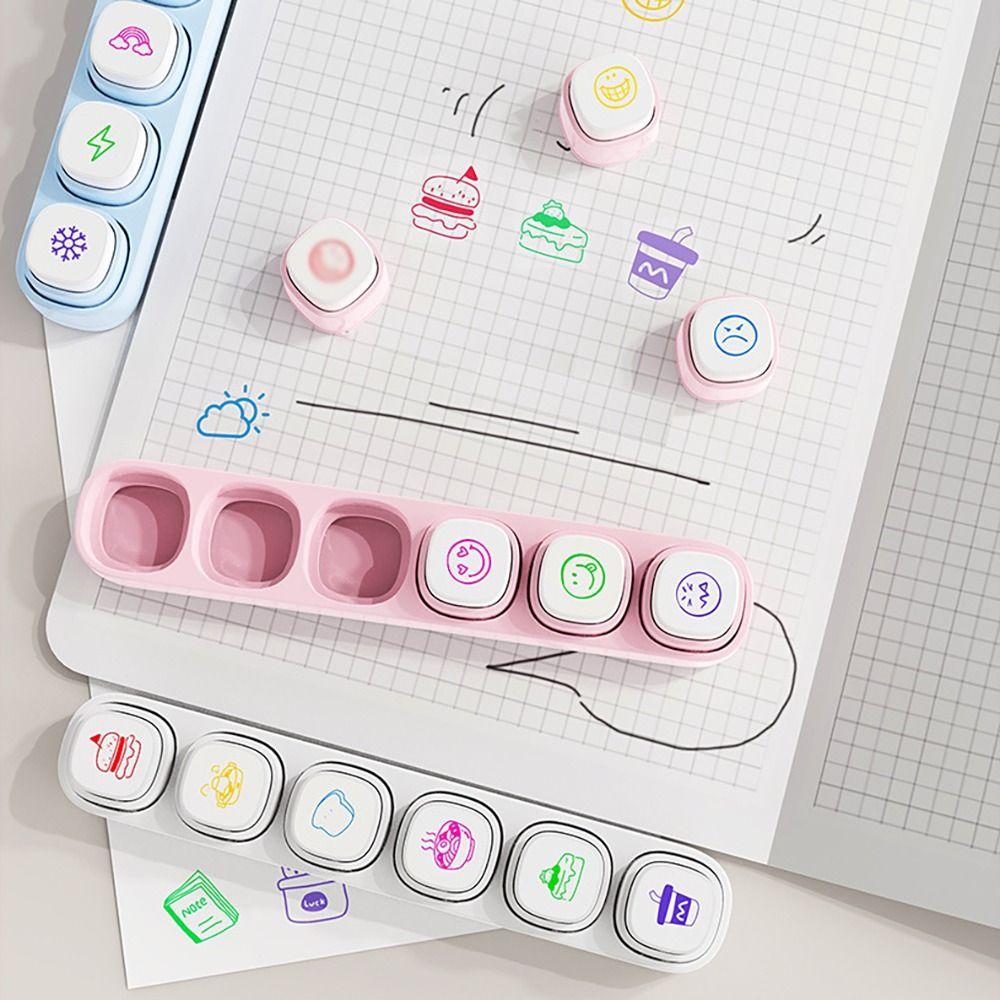 DIY Stamp Set Mini Scrapbooking Seal New Color Seal  Students School Stationery