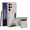 Samsung S25 Ultra High-End Business Leather Case with Card Holder & Stand