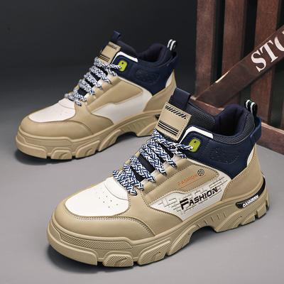 Scarpe alte da esterno suola spessa suola dura Stivali Martin Guerriero Lupo stivali in pelle trendy ins