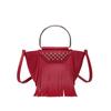 Women's bag spring and summer new 2025 Korean version fashion rivet shoulder bag personalized tassel messenger bucket bag pu