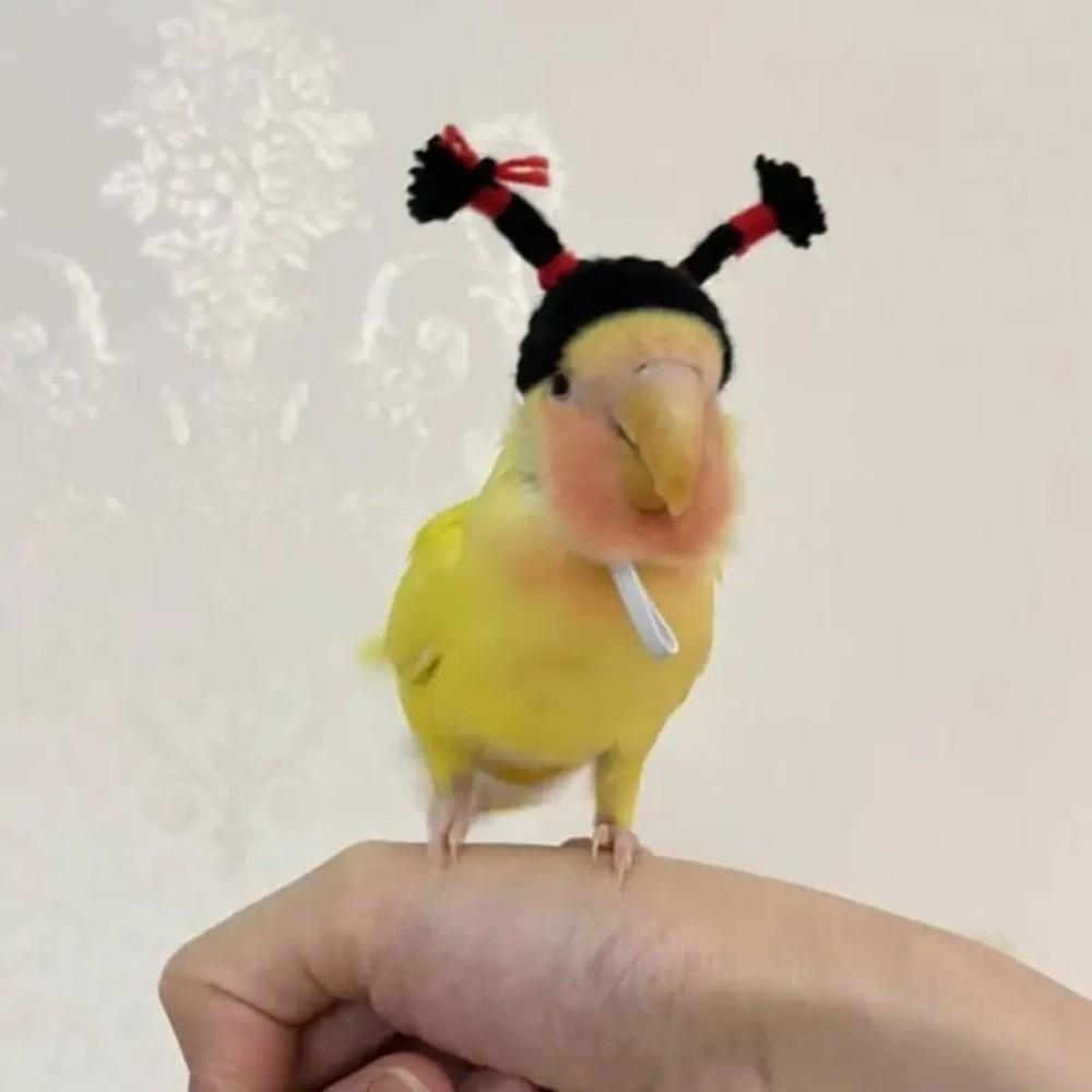 3PCS/SET Funny Hamster Knitted Hat Adjustable Strap Soft Pet Costume Hat Decorative Mini Handmade Hat Photo Props
