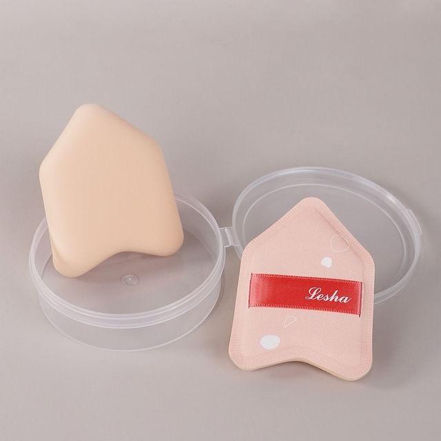 Violeta - Pointed Powder Puff with Case Pink