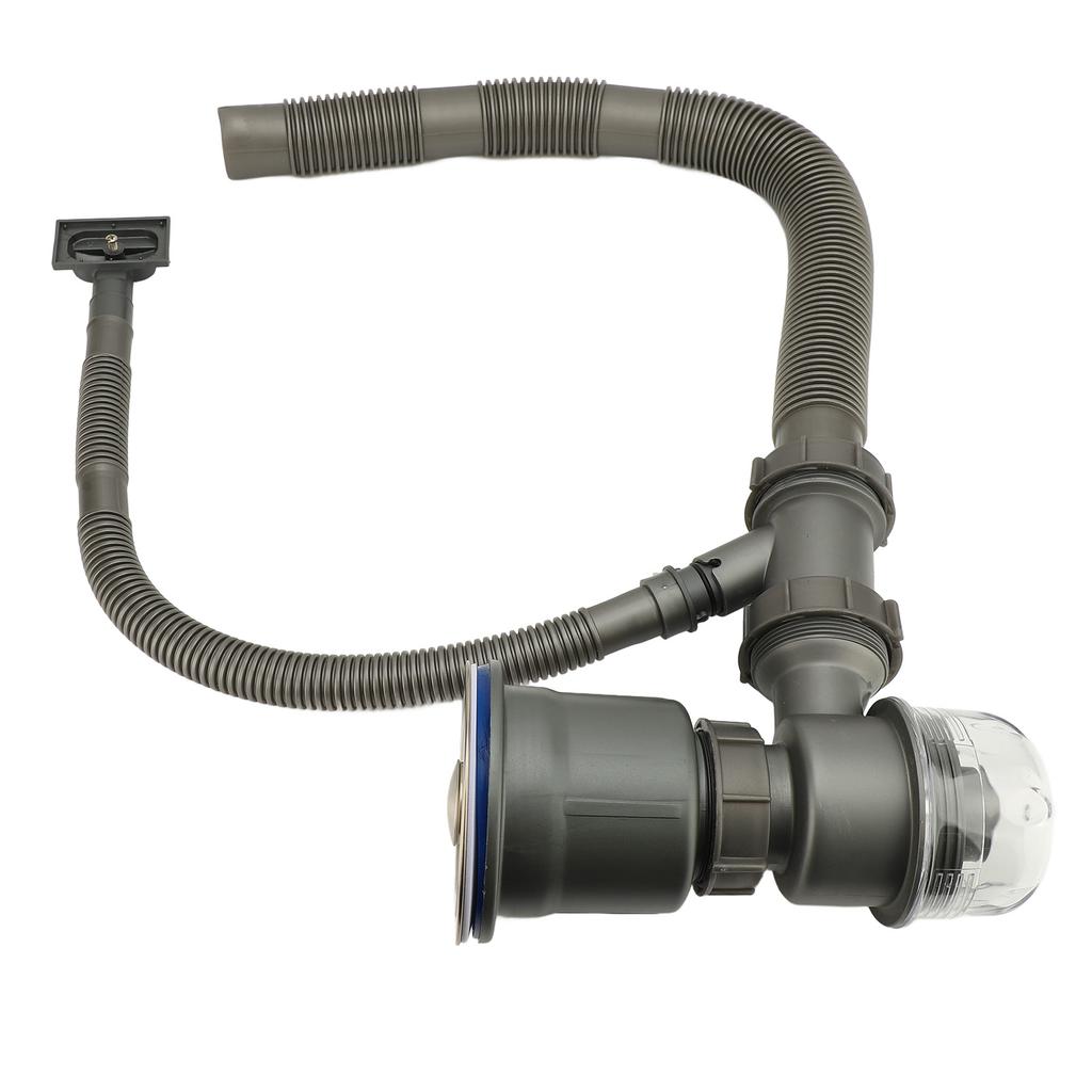 Kit Sifon Chiuvetă Bucătărie Profesional Îngroșat Rezistent la Mirosuri Kit Conductă Sifon Chiuvetă pentru Chiuvetă Bucătărie