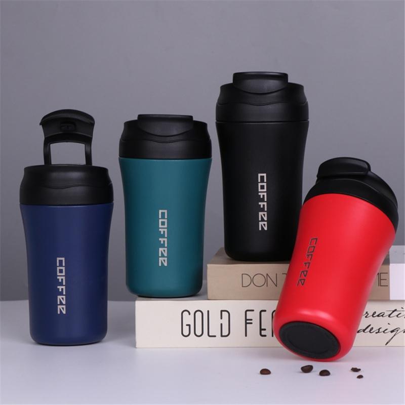 

304 Stainless Steel Vacuum Cup Portable Water Bottle Double-drink Vacuum Coffee Cup