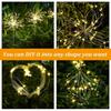 LED Solcelle Fyrverkerilamper Utendørs Vanntett Solcelle Hage Eventyrlys For Plen Gangsti Terrasse Gård Fest Juledekorasjon