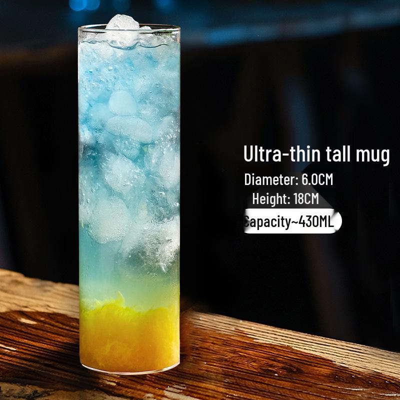 Ultradünnes Kristall-Collins-Glas für Cocktails und Whiskey