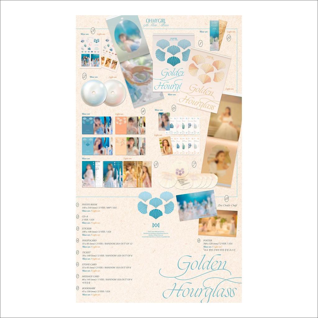 OH My Girl Altın Kum Saati Fotoğraf Albümü Versiyonu. Albüm + Ücretsiz Hediye