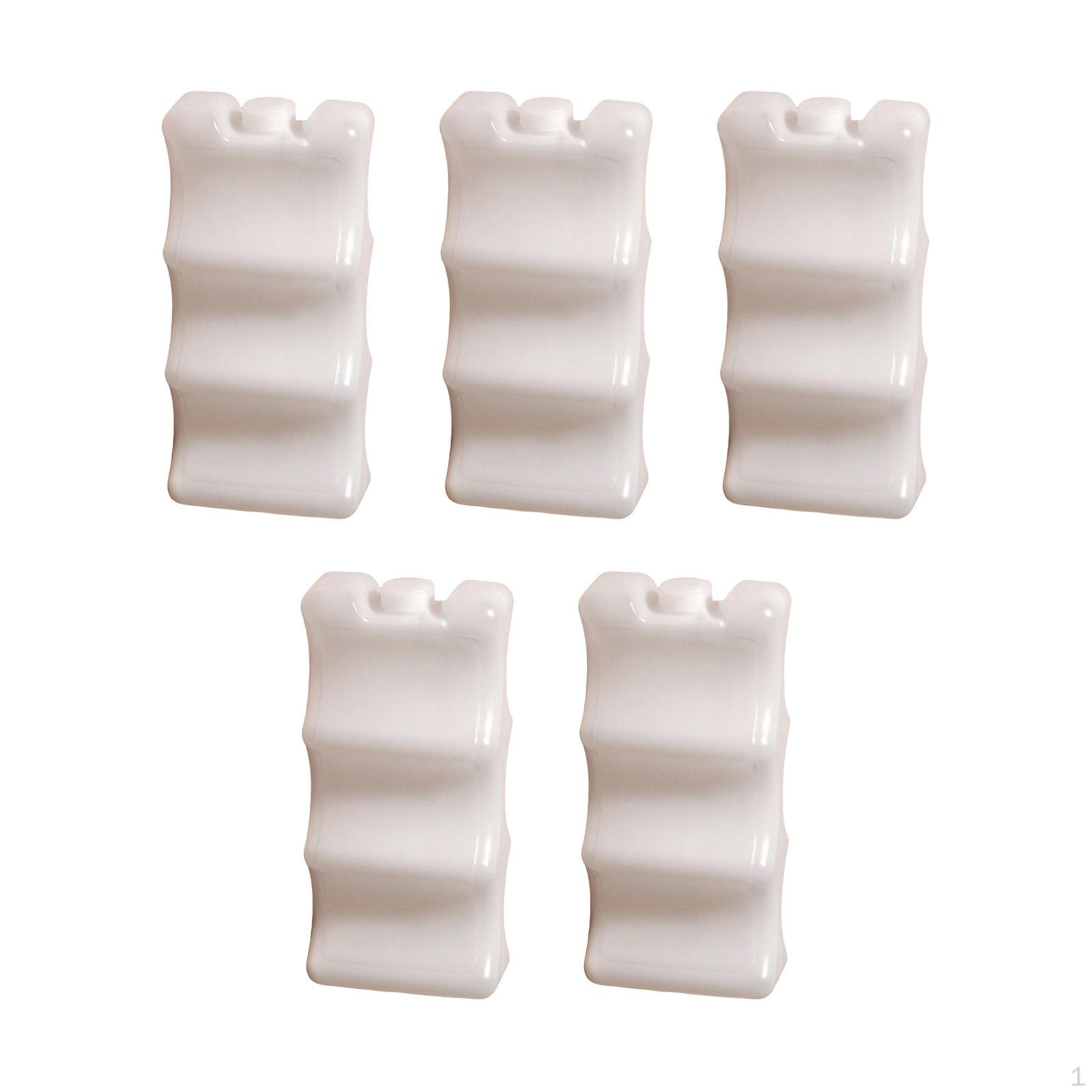 

5 блоков льда для хранения еды и напитков, пакет для заморозки 600 мл, Wave Box, для путешествий, пеших прогулок