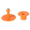 100pcs Livestock Number Ear Tag Label Marker Accessory for Pig Cow Sheep AnimalOrange Round 30x30mm