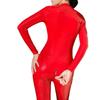 European & American Adult Patent Leather Zipper Bodysuit - Sexy SM Erotic Set