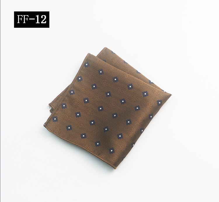 Pocket Towel Men'S, Suit Banquet Wedding Groom Best Man Striped Pattern High-End Small Square Towel Handkerchief