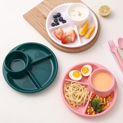  Fruit Salad Plate Microwave Safe Reusable Divided Dinner Plates Food Dishes Cake Dessert Tray Kitchen Tableware