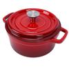 Dutch Oven Round Double Eared Enamel Pot with Lid Double Handle Design for Bread Baking