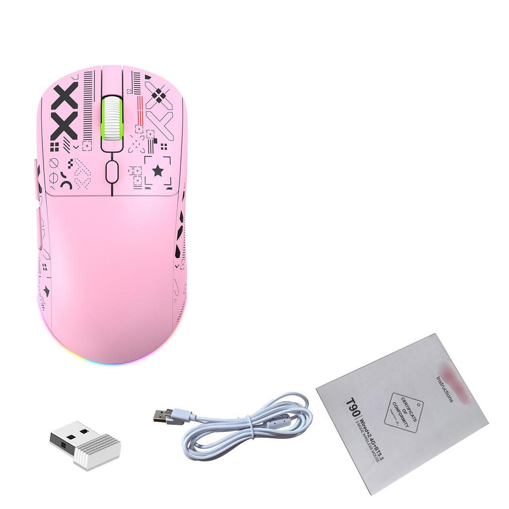 Ergonomic RGB Gaming Mouse with Wired/Wireless/ 3 Connectivity Department