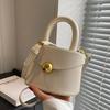 French style box bag feminine spring/summer new fashion versatile girls pretty texture plutonium one shoulder crossbody bag
