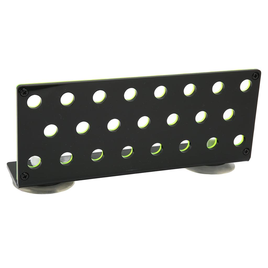 Coral Frag Rack Fluorescent Green 23 Plug Holes Suction Cup Fixing Acrylic Coral Holder for