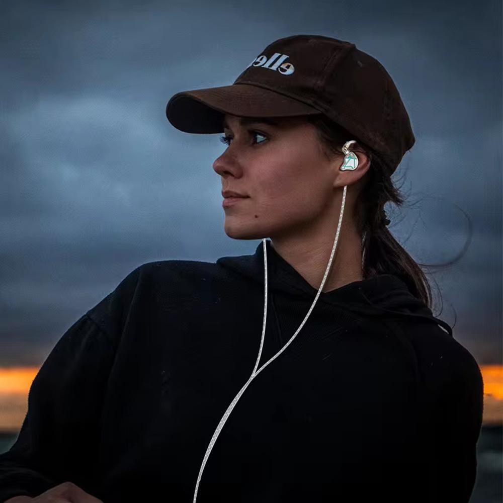 KZ ESX Metal 3,5 mm kabelgebundene Ohrhörer, Headset mit Geräuschunterdrückung, Sport-Gaming-Ohrhörer, In-Ear-Monitor, Hifi-Kopfhörer, Kabel abnehmbar.