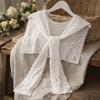 Solid Color Lace Shawl Thin Lace Knitted Shawl Artistic Design Hollow-out Shawl  Ladies Accessory