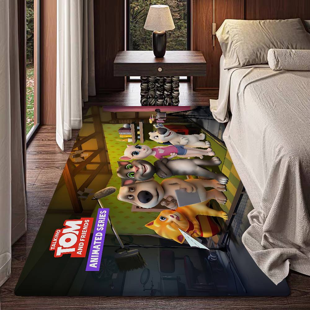 T-Talking T-Tom And F-Friends Room Mats Cheaper Anti-slip Modern Living Room Balcony Printed Household Carpets